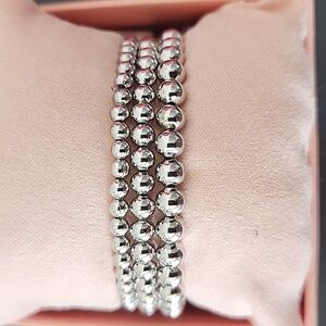 Set of 3 stretchy silvertown bracelet